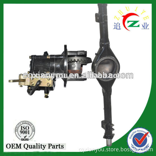 tricycle semi floating rear axle and hydraulic brake with 2 speed